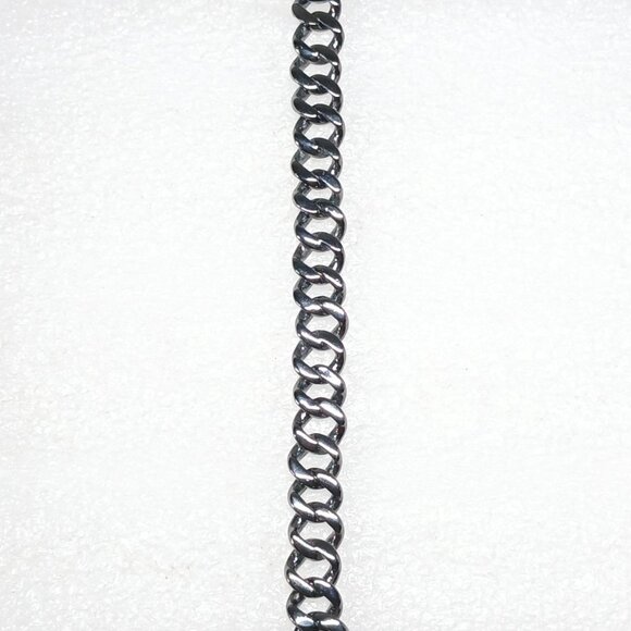 Marc by Marc Jacobs YK Goth Black Chunky Chain Bracelet 7.25" Adjustable VGUC - Picture 10 of 12
